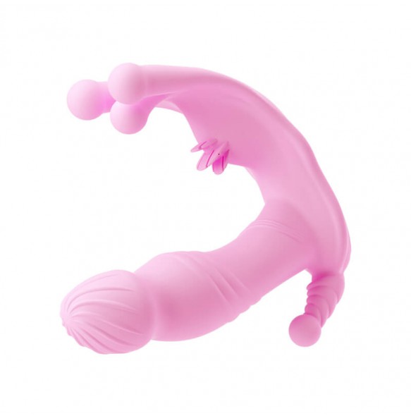 MizzZee - Triple Pulse Wearable Vibrator (Support Connect WeChat Mini Programs - Pink)